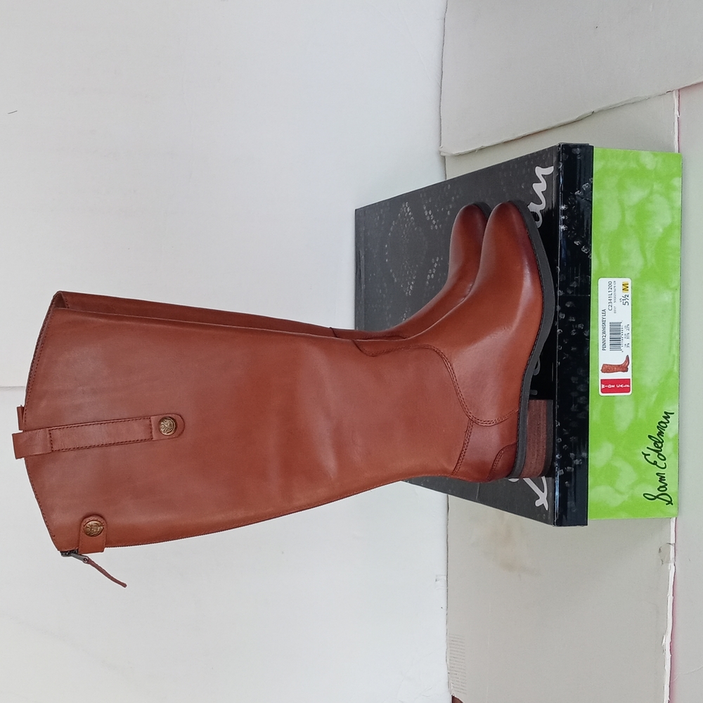 BRAND NEW SAM EDELMAN LEATHER BOOTS - Picture 2 of 16